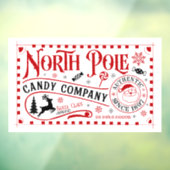 フェスティバルクリスマスノースポールキャンディ会社 ウィンドウサイン (シート3)