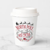 フェスティバルクリスマスノースポールココアクリスマスパーティー 紙コップ (正面)