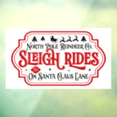 フェスティバルクリスマスノースポールスライド ウィンドウサイン (シート3)