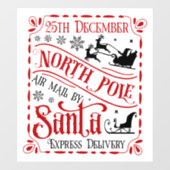 フェスティバルクリスマスノースポール航空便 ウィンドウサイン (シート)