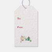 フェスティバルクリスマスハウスギフトラベル ギフトタグ (裏面)