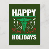 フェスティバルクリスマスハッピーホリデーズナース シーズンポストカード (正面)