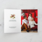 フェスティバルクリスマスハミングバカスタムードフォト カード (内部)