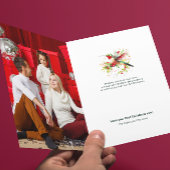 フェスティバルクリスマスハミングバカスタムードフォト カード