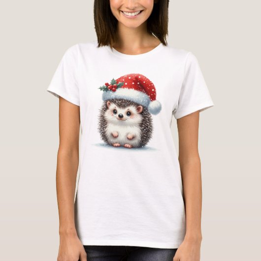 フェスティバルクリスマスハリネズミ Tシャツ (正面)