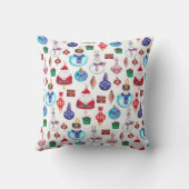 フェスティバルクリスマスハンド図解入りの、写真付きのホリデーパターン クッション (裏面)