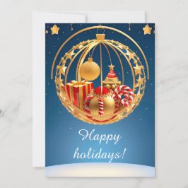 フェスティバルクリスマスバウブルディスプレイ（ギフト付き） シーズンカード