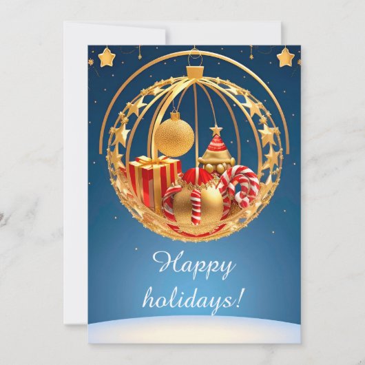 フェスティバルクリスマスバウブルディスプレイ（ギフト付き） シーズンカード (正面)