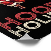 フェスティバルクリスマスバスケットボールサンタ1 ポスター (角)