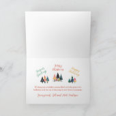 フェスティバルクリスマスバレリナスフォードホリデーカード シーズンカード (内部)