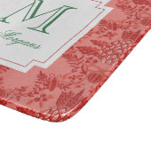 フェスティバルクリスマスパイナップルオーナメントモノグラム カッティングボード (角)