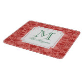 フェスティバルクリスマスパイナップルオーナメントモノグラム カッティングボード (角)