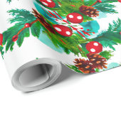 フェスティバルクリスマスパインガーランドパターン ラッピングペーパー (ロールコーナー)