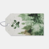 フェスティバルクリスマスパウティ – 犬のパーティー，子犬 ギフトタグ (裏面横)