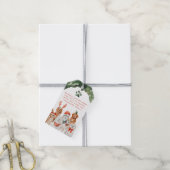 フェスティバルクリスマスパウティ – 犬のパーティー，子犬 ギフトタグ (より糸付き)