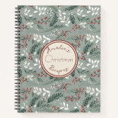 フェスティバルクリスマスパターンレシピ ノートブック (正面)