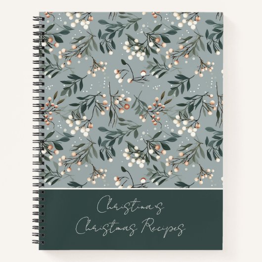フェスティバルクリスマスパターンレシピ ノートブック (正面)
