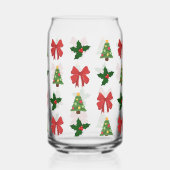 フェスティバルクリスマスパターン ガラス缶 (裏面)