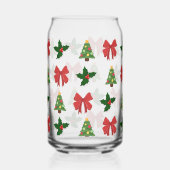 フェスティバルクリスマスパターン ガラス缶 (左)