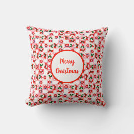 フェスティバルクリスマスパターン クッション