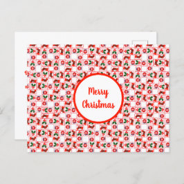 フェスティバルクリスマスパターン シーズンポストカード