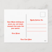 フェスティバルクリスマスパターン シーズンポストカード (裏面)