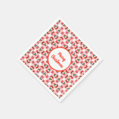 フェスティバルクリスマスパターン スタンダードカクテルナプキン (角)