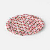 フェスティバルクリスマスパターン ペーパープレート (アングル)