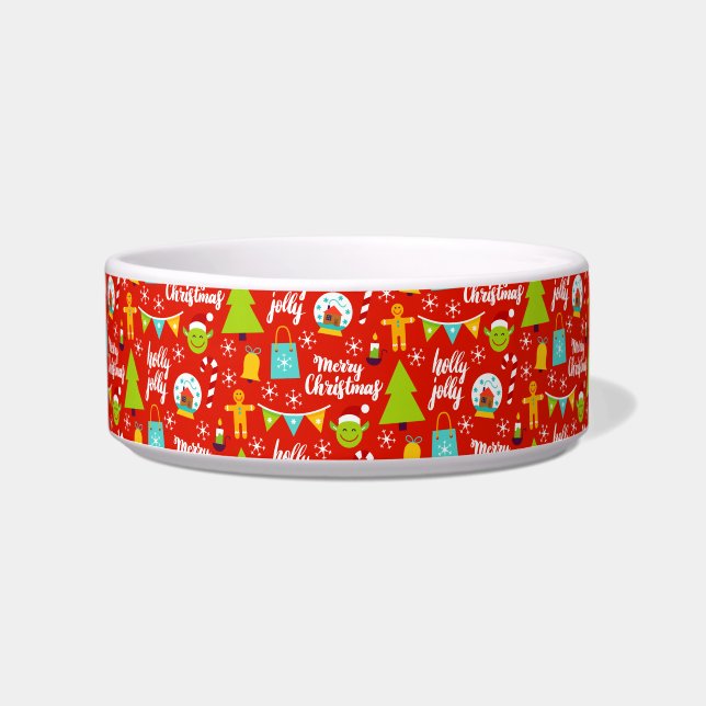 フェスティバルクリスマスパターン ボウル (正面)