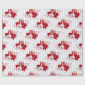 フェスティバルクリスマスパターン ラッピングペーパー (フラット)