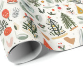 フェスティバルクリスマスパターン ラッピングペーパー (ロールコーナー)