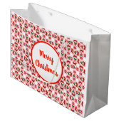 フェスティバルクリスマスパターン ラージペーパーバッグ (正面アングル)