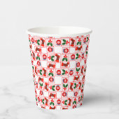 フェスティバルクリスマスパターン 紙コップ (左)