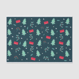 フェスティバルクリスマスパターン（赤と緑） 薄葉紙