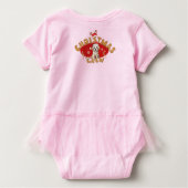 フェスティバルクリスマスパピージンジャーブレッド文字D少年 ベビーボディスーツ (裏面)