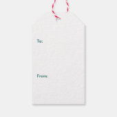 フェスティバルクリスマスパーソナライズされた ギフトタグ (裏面)