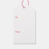 フェスティバルクリスマスパーソナライズされた ギフトタグ (裏面)