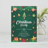 フェスティバルクリスマスパーティの招待状とオーナメント 招待状 (スタンド正面)