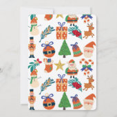 フェスティバルクリスマスパーティの招待状 招待状 (裏面)