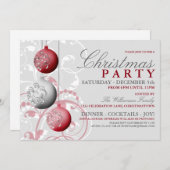 フェスティバルクリスマスパーティの招待状 招待状 (正面/裏面)