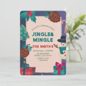 フェスティバルクリスマスパーティの招待状 招待状 (スタンド正面)