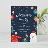 フェスティバルクリスマスパーティの招待状 招待状 (スタンド正面)