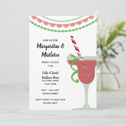 フェスティバルクリスマスパーティの招待状 招待状 (スタンド正面)