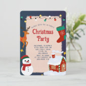 フェスティバルクリスマスパーティの招待状 招待状 (スタンド正面)
