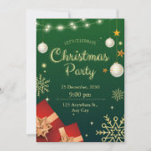 フェスティバルクリスマスパーティの招待状 招待状 (正面)