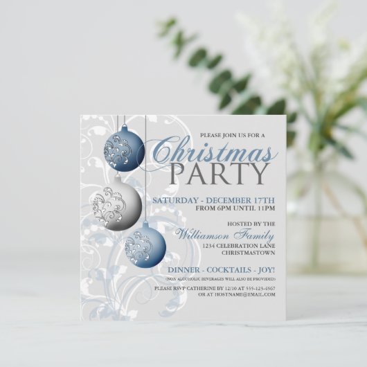 フェスティバルクリスマスパーティの招待状 招待状 (スタンド正面)