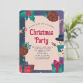 フェスティバルクリスマスパーティの招待状 招待状 (スタンド正面)