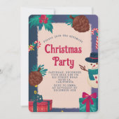 フェスティバルクリスマスパーティの招待状 招待状 (正面)