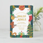 フェスティバルクリスマスパーティの招待状 招待状 (スタンド正面)