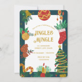 フェスティバルクリスマスパーティの招待状 招待状 (正面)